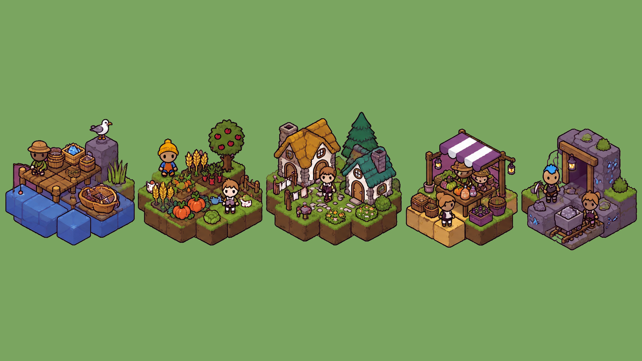 Scenes from across Cozyville