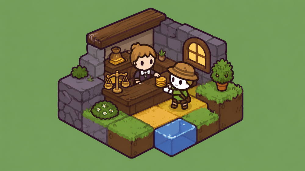 The Cozyville exchange counter